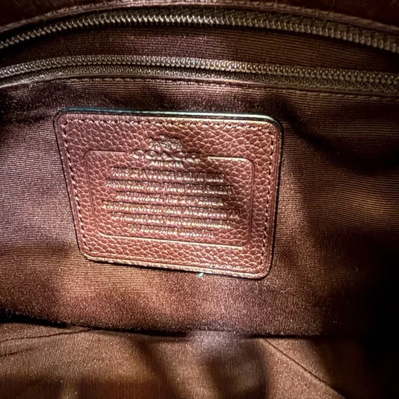 Coach Dark burgundy Leather Hobo Bag - Picture 12 of 16